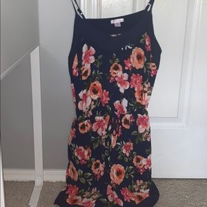 Navy and Rose Romper